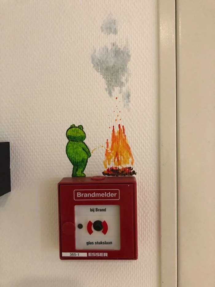 3. Funny fire alarm system. 